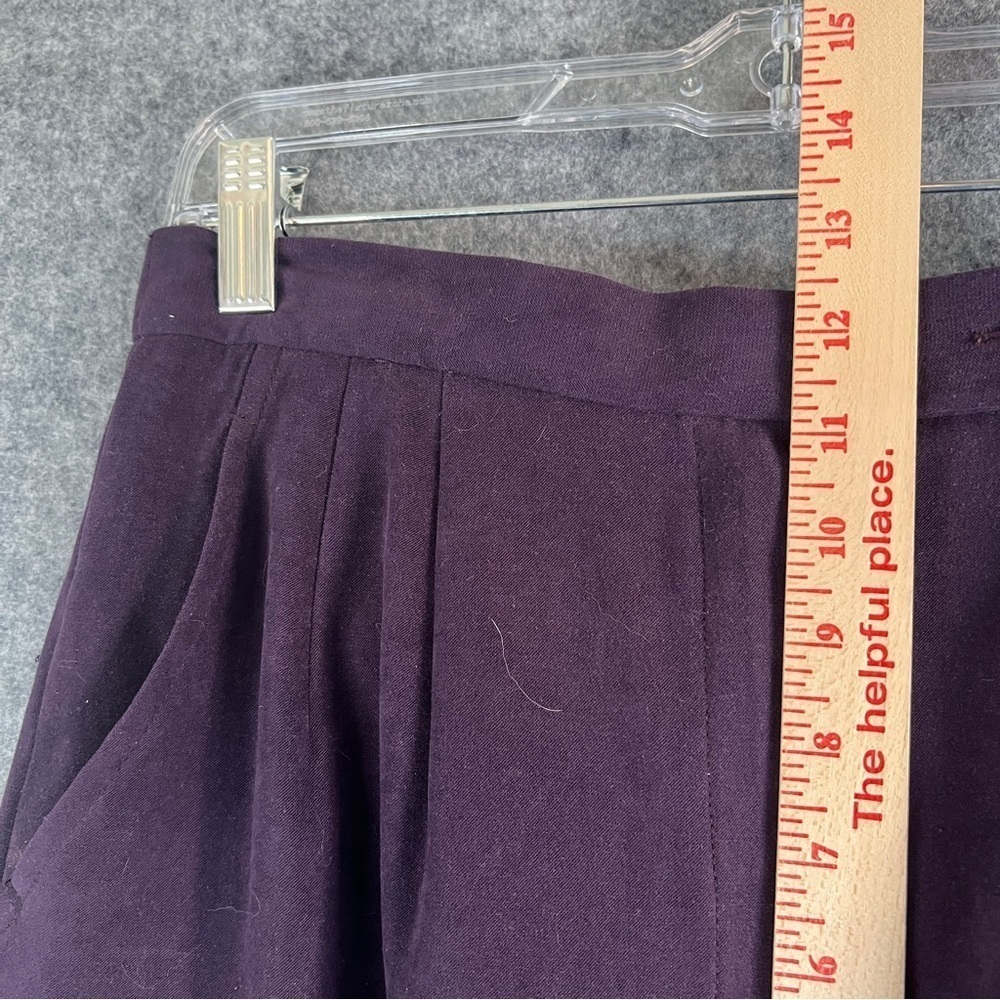 HARVE BENARD Vintage Purple Pantsuit Button Front Top Pleated Pants Size 8 FLAW - Picture 14 of 14